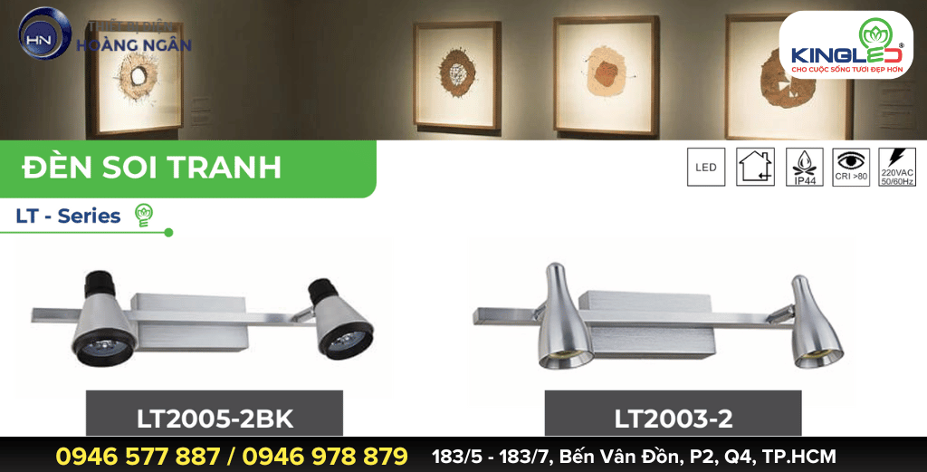 Đèn Rọi Tranh Gắn Tường LT Series KingLED