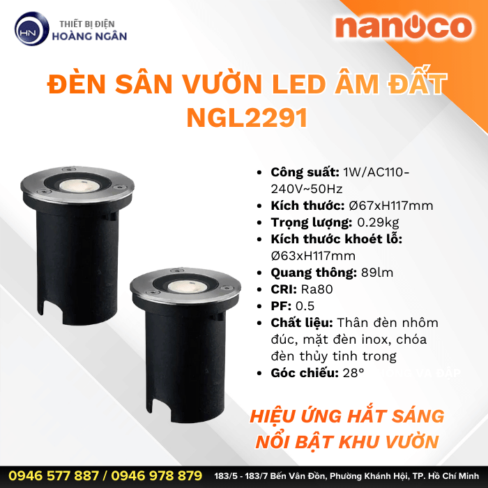 Đèn Âm Đất Nanoco