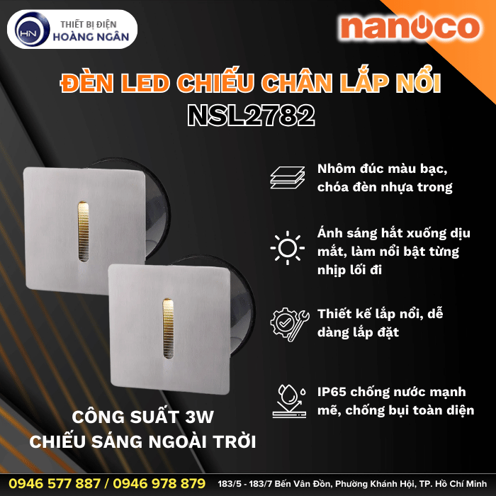 Đèn Sân Vườn LED Chiếu Chân NSL2782 Nanoco