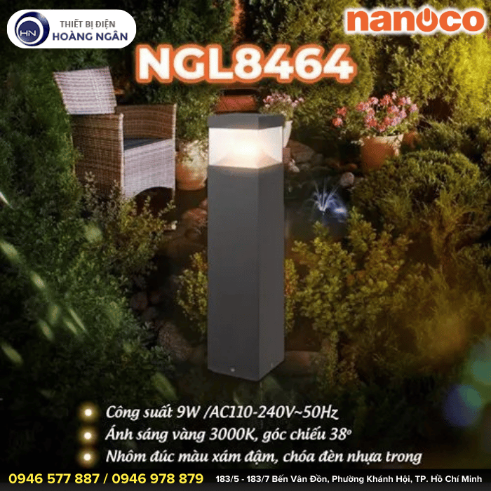 Đèn Sân Vườn LED Nanoco NGL1913