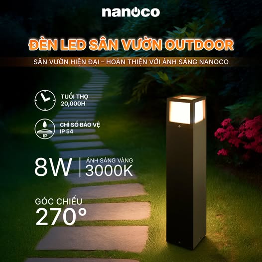 Đèn Sân Vườn LED Nanoco NGL1913