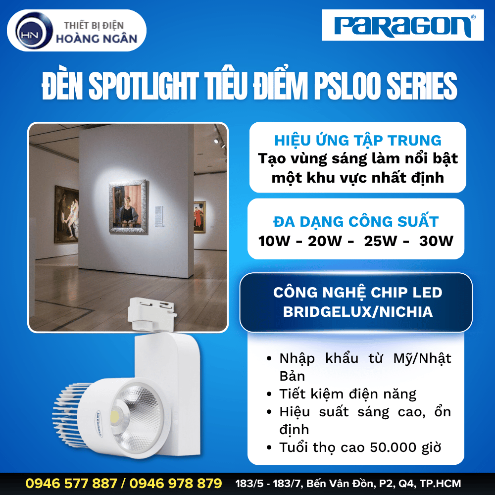 Đèn Spotlight Chiếu Điểm Paragon PSLOO Series