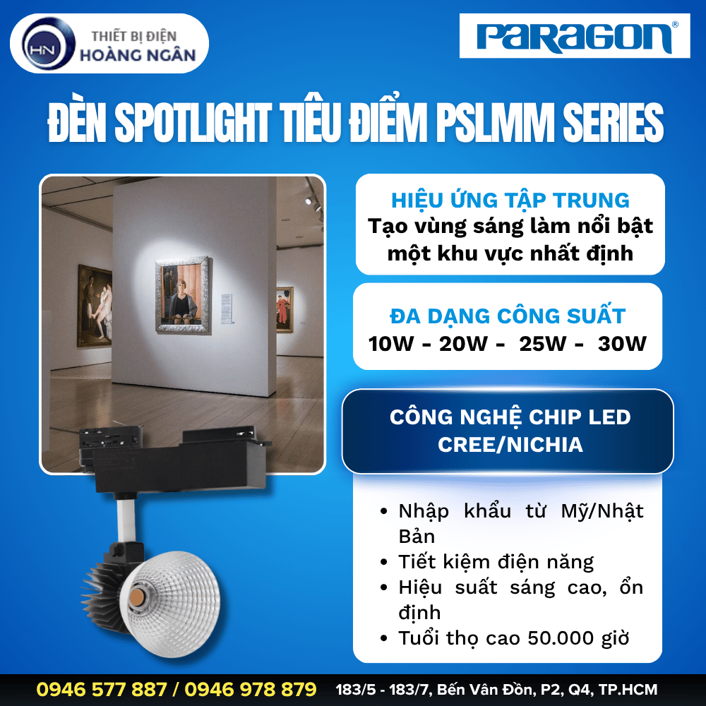 Đèn Spotlight Tiêu Điểm Paragon PSLMM Series