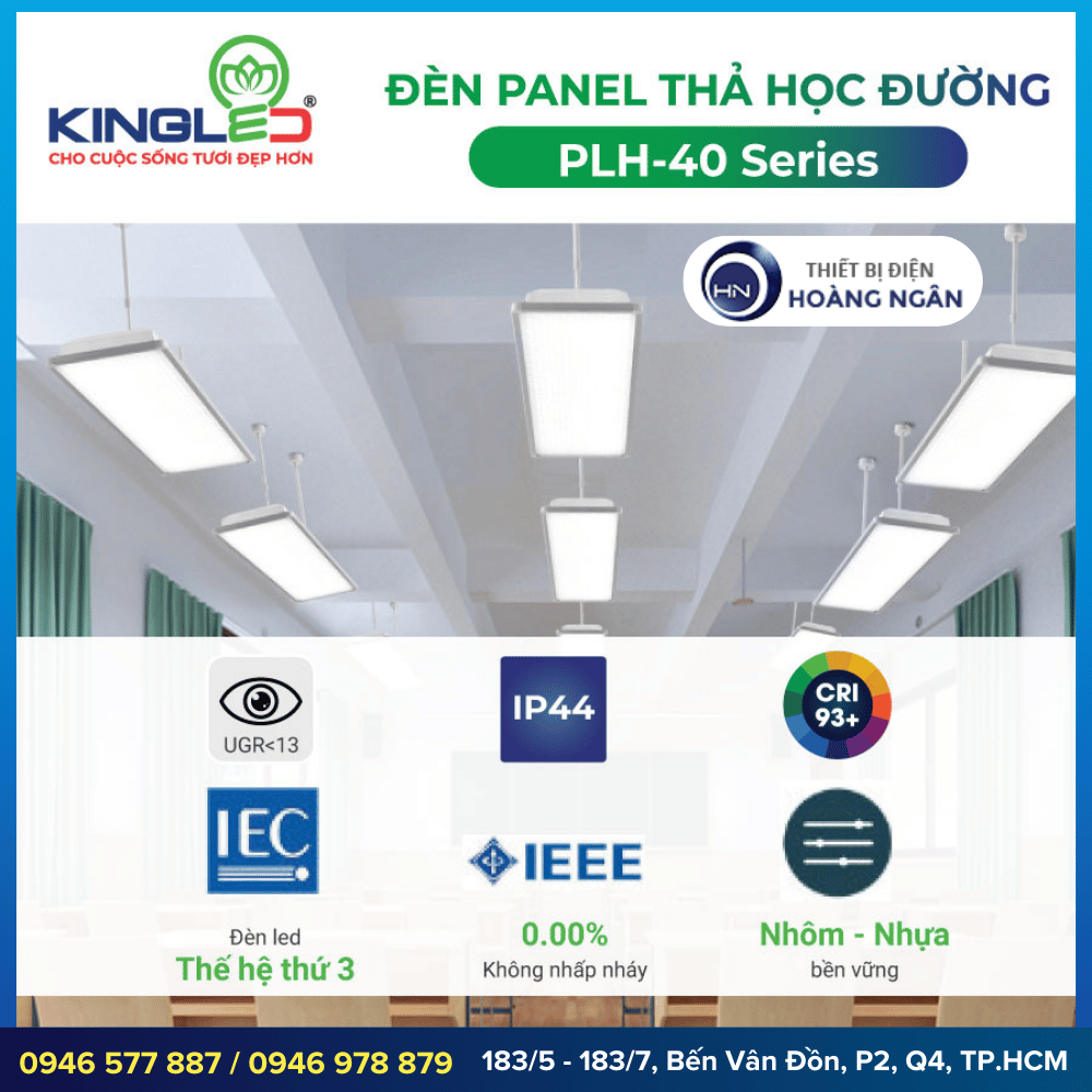 Đèn Thả Học Đường KINGLED PLH-40 Series