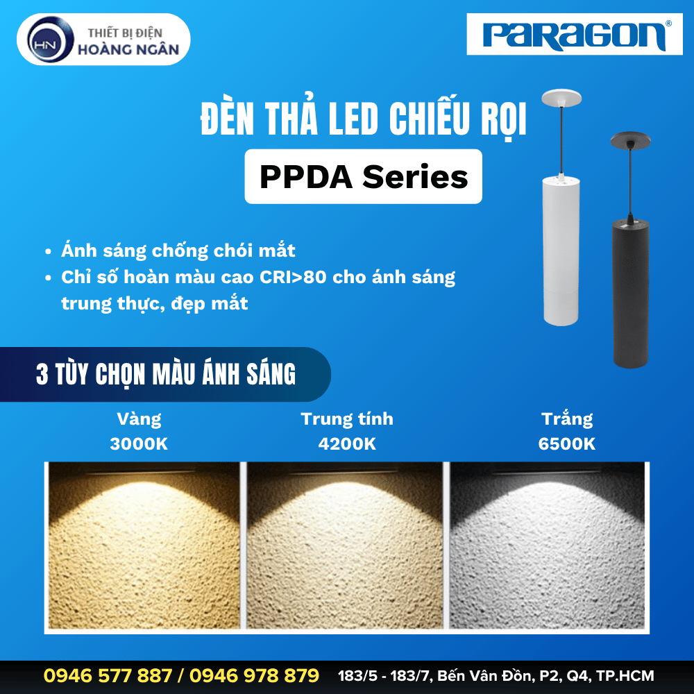 Đèn thả LED chiếu rọi Paragon PPDA Series