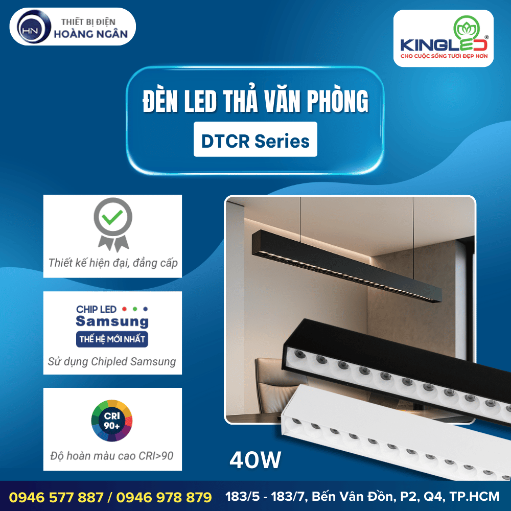 Đèn Thả LED Hiện Đại KINGLED DTCR Series