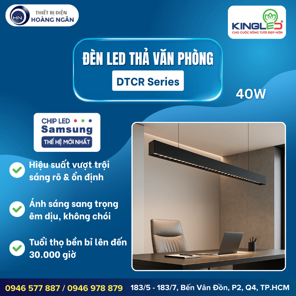 Đèn Thả LED Hiện Đại KINGLED DTCR Series