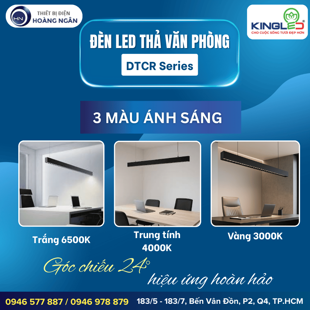 Đèn Thả LED Hiện Đại KINGLED DTCR Series