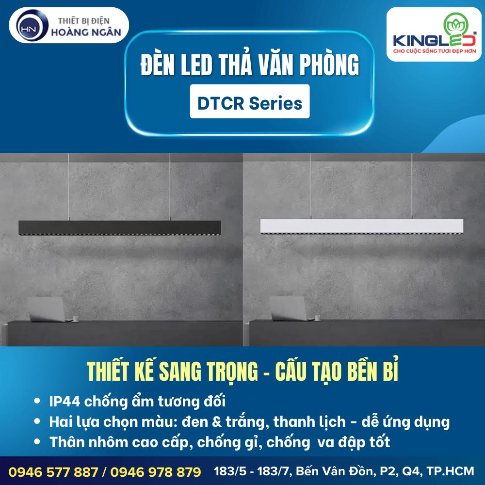 Đèn Thả LED Hiện Đại KINGLED DTCR Series