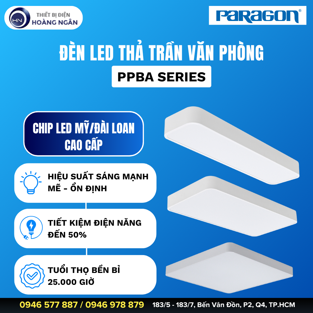 Đèn Thả LED Hiện Đại Paragon PPBA Series