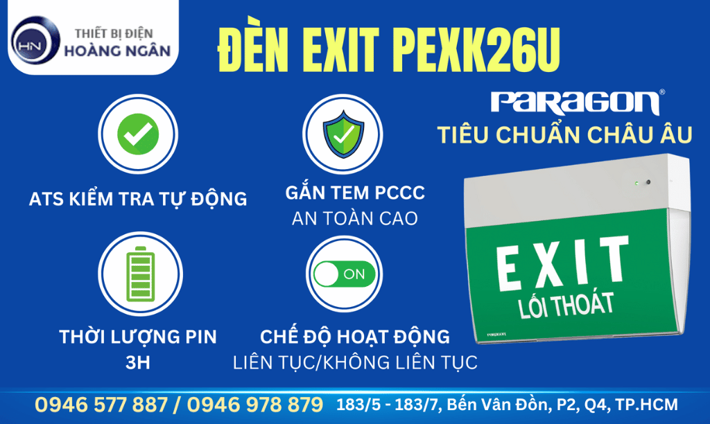 Đèn Thoát Hiểm Paragon PEXK26U