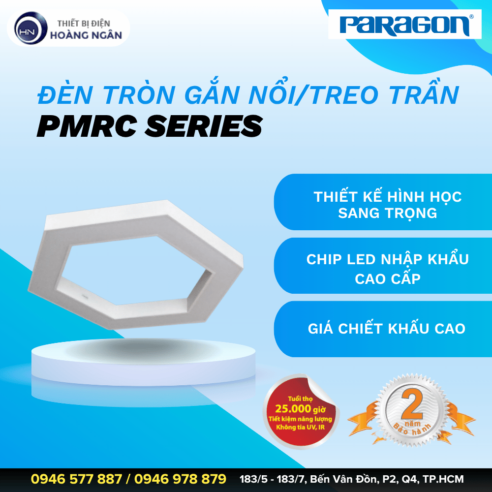 Đèn Treo Trần Hoặc Gắn Nổi Paragon PMRC Series