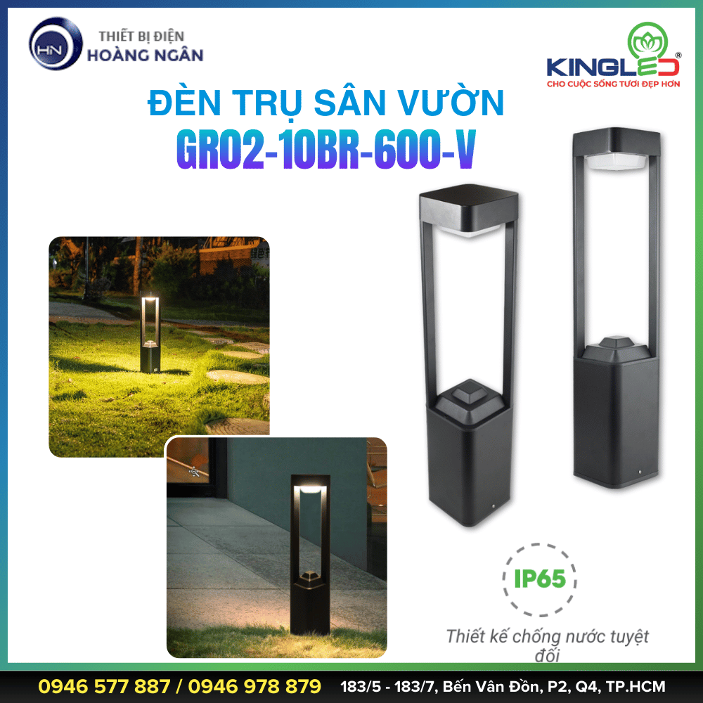 Đèn Trụ Sân Vườn (GR-BR Series) GR02-10BR-600-V KINGLED