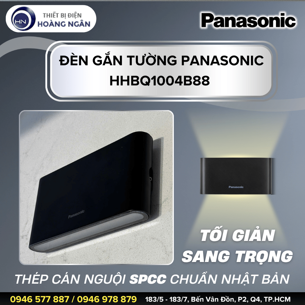 Đèn Tường Panasonic HHBQ1004B88 - Bền Bỉ Chuẩn Nhật - Tối Giản Sang Trọng