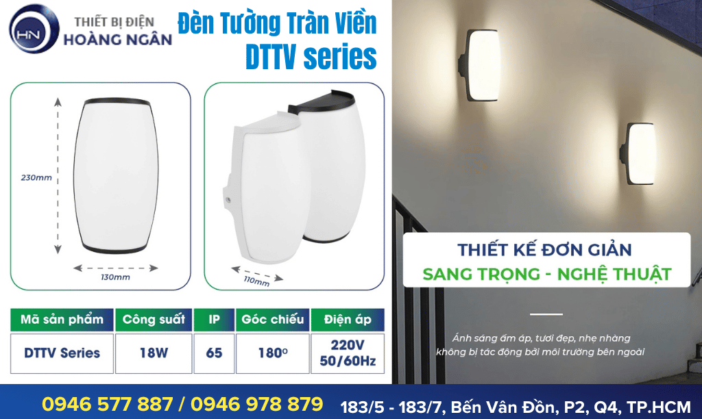 Đèn Tường Tràn Viền DTTV Series KingLED