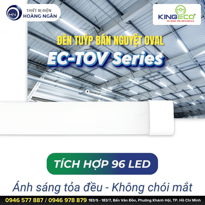 Đèn Tuýp Bán Nguyệt Oval EC-TOV Series KingEco