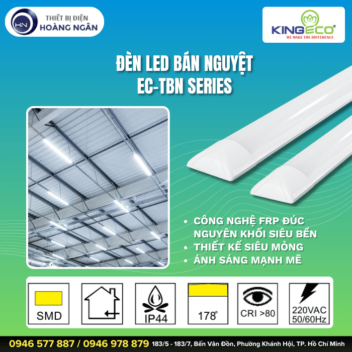 Đèn Tuýp Bán Nguyệt KingEco EC-TBN Series