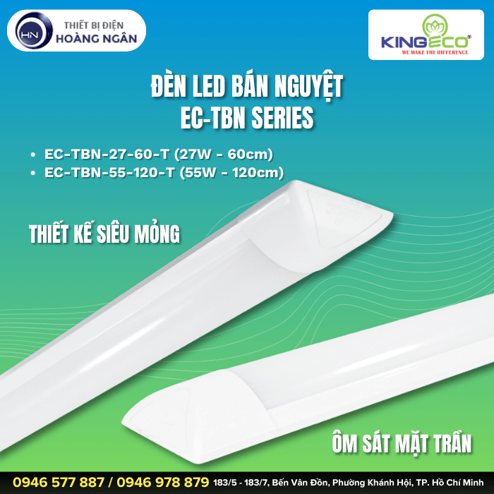 Đèn Tuýp Bán Nguyệt KingEco EC-TBN Series