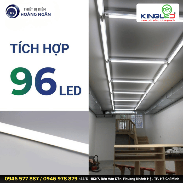 Đèn Tuýp LED Thủy Tinh EC-T8 15W KINGECO