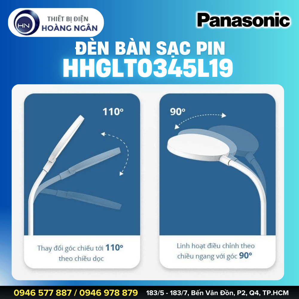 Đèn Học Dùng Pin Sạc Panasonic HHGLT0345L19