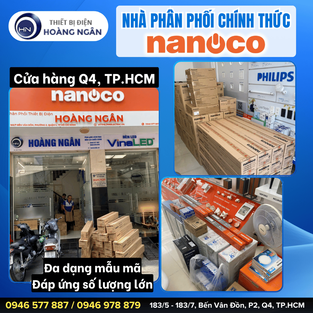 Địa Chỉ Mua Đèn Bán Nguyệt Nanoco Chính Hãng Tại TP.HCM, Bình Dương – Thiết Bị Điện Hoàng Ngân