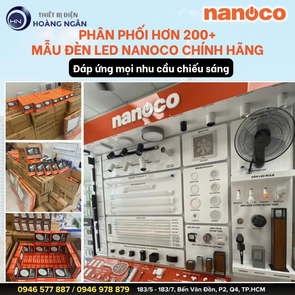 Địa chỉ mua Đèn LED Nanoco Chính Hãng Tại TP.HCM, Bình Dương