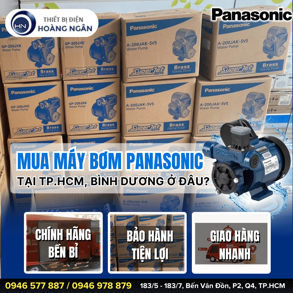 Địa chỉ mua Máy Bơm Panasonic tại TP.HCM, Bình Dương - CHIẾT KHẤU CAO ĐẾN 37% - UY TÍN - TIN CẬY