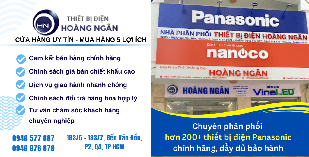 Địa điểm phân phối thiết bị điện Panasonic chính hãng chiết khấu cao nhất