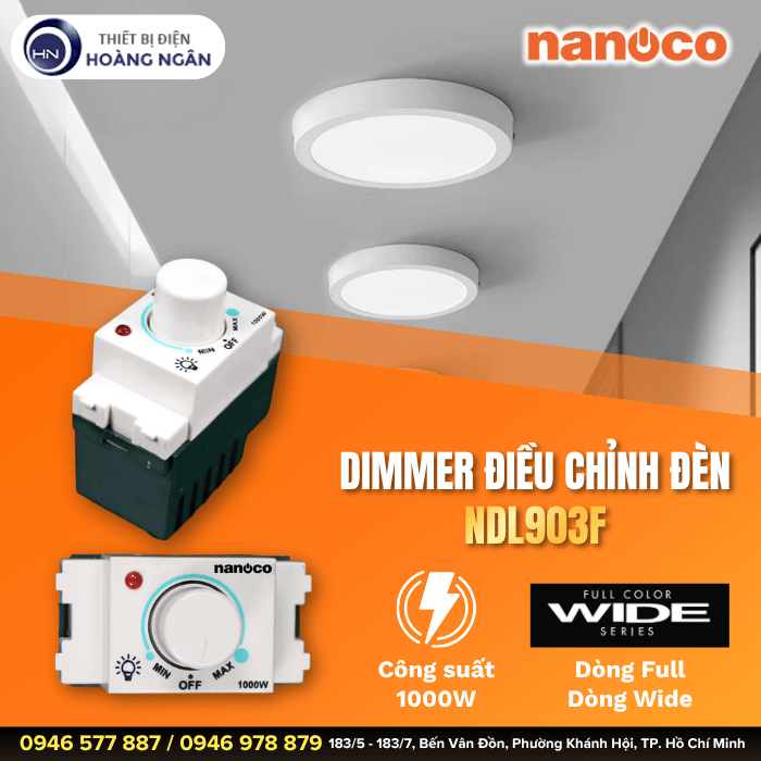 Dimmer Đèn Nanoco NDL903F
