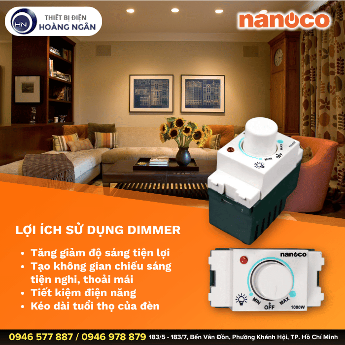 Dimmer Đèn Nanoco NDL903F