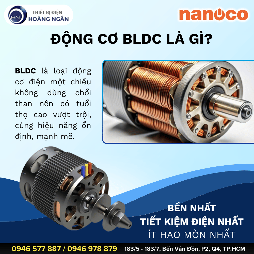 Động Cơ BLDC Là Gì Vì Sao Quạt BLDC Nanoco Bền Hơn, Tiết Kiệm Điện Tốt Hơn