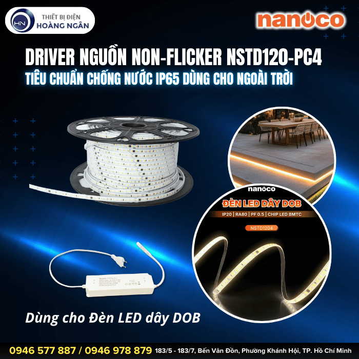 Driver Nguồn Non-Flicker Nanoco NSTD120-PC4 400W