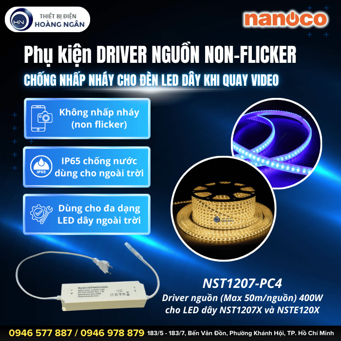 Driver Nguồn Non-flicker Nanoco NST1207-PC4