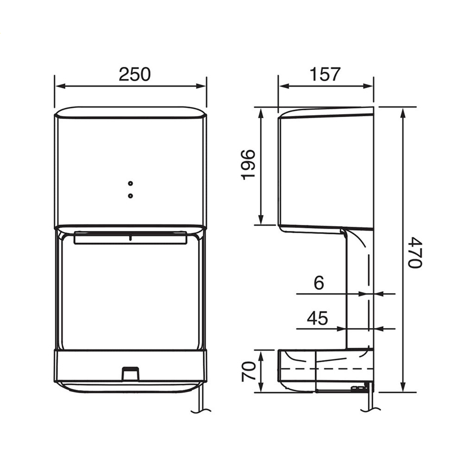 Máy Sấy Tay có Khay Nước FJ-T09A3 Panasonic