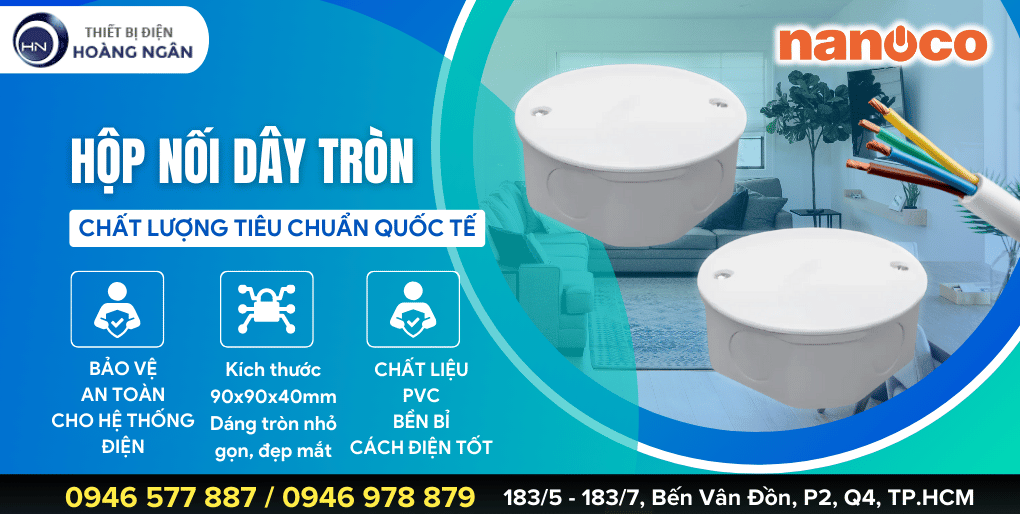 Hộp nối dây tròn NPA103V Nanoco