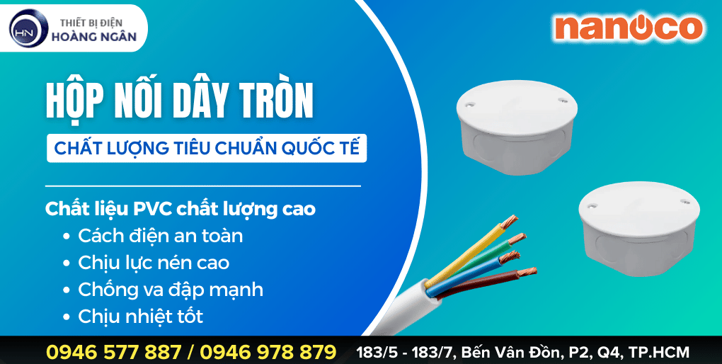 Hộp nối dây tròn NPA103V Nanoco