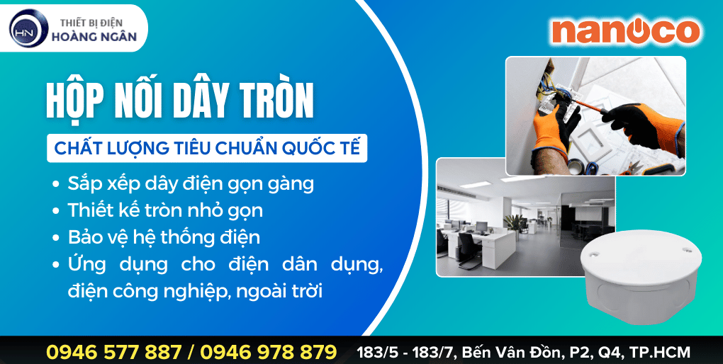 Hộp nối dây tròn NPA103V Nanoco