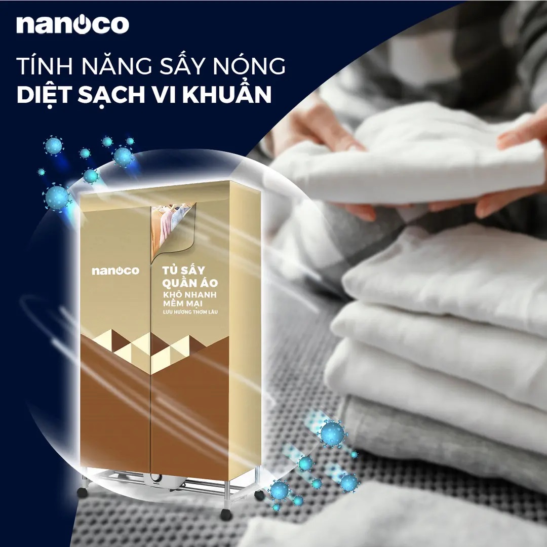 Tủ Sấy Quần Áo 2000W NCD2006 Nanoco