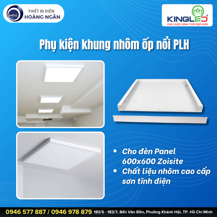 Khung Nhôm Ốp Nổi KON-PLH KingLED