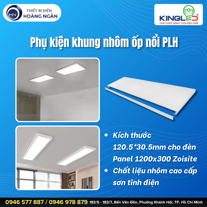Khung Nhôm Ốp Nổi KON-PLH KingLED