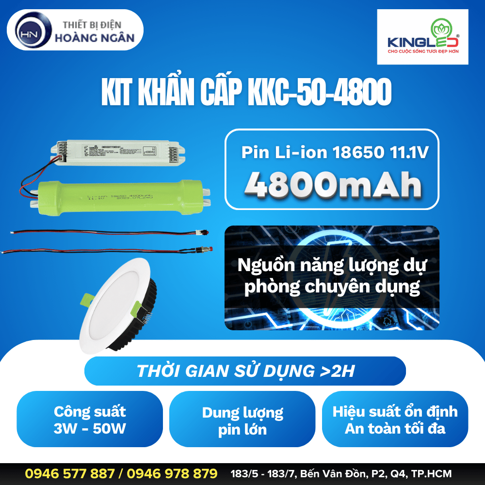 Kit Khẩn Cấp Kingled KKC-50-4800