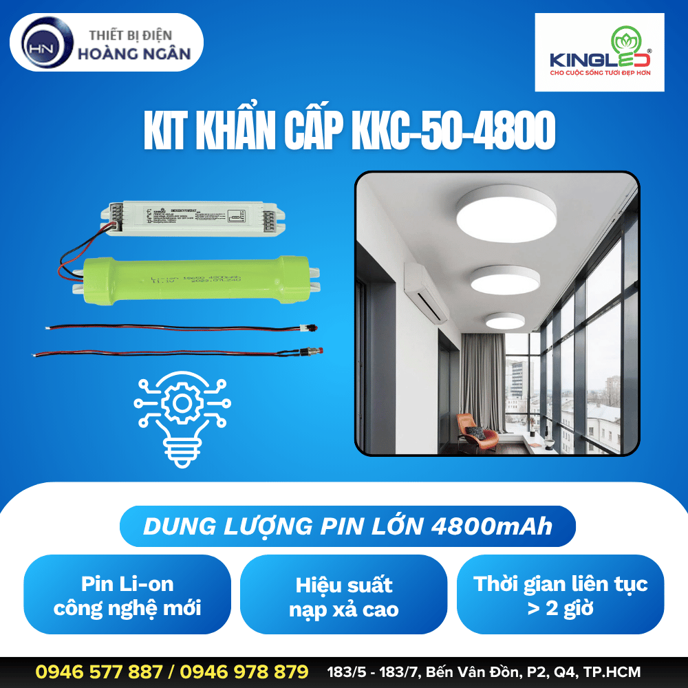Kit Khẩn Cấp Kingled KKC-50-4800