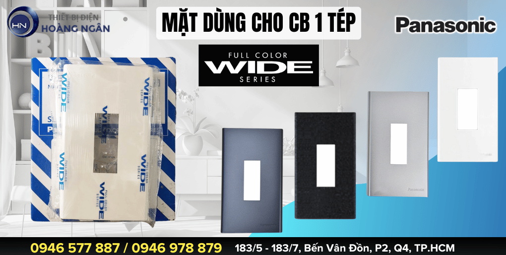 Mặt dùng cho CB 1 tép WIDE Series Panasonic