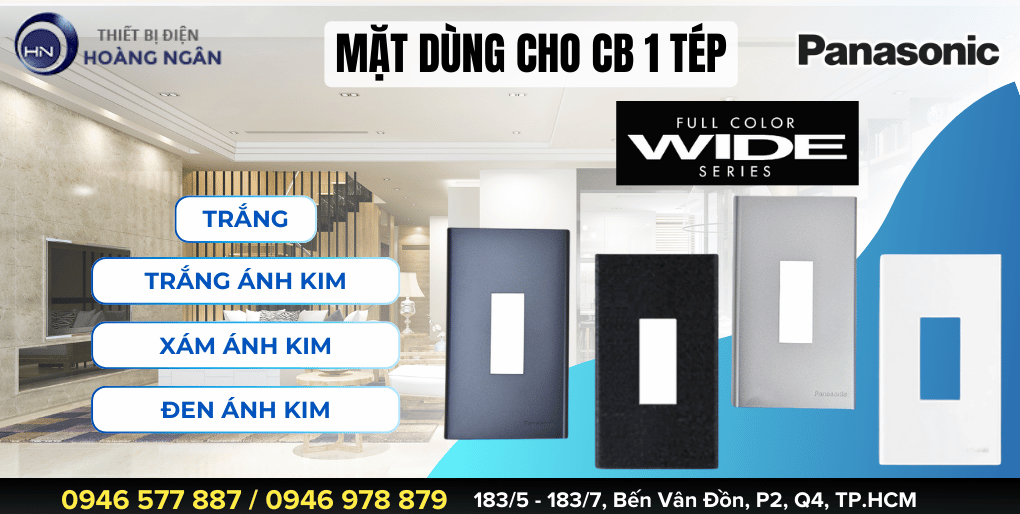 Mặt dùng cho CB 1 tép WIDE Series Panasonic