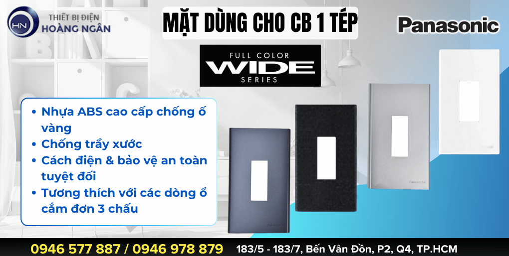 Mặt dùng cho CB 1 tép WIDE Series Panasonic