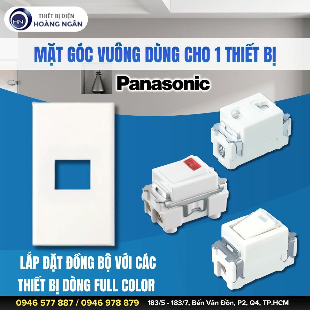 Mặt Góc Vuông Cho 1 Thiết Bị Panasonic WZV7841W