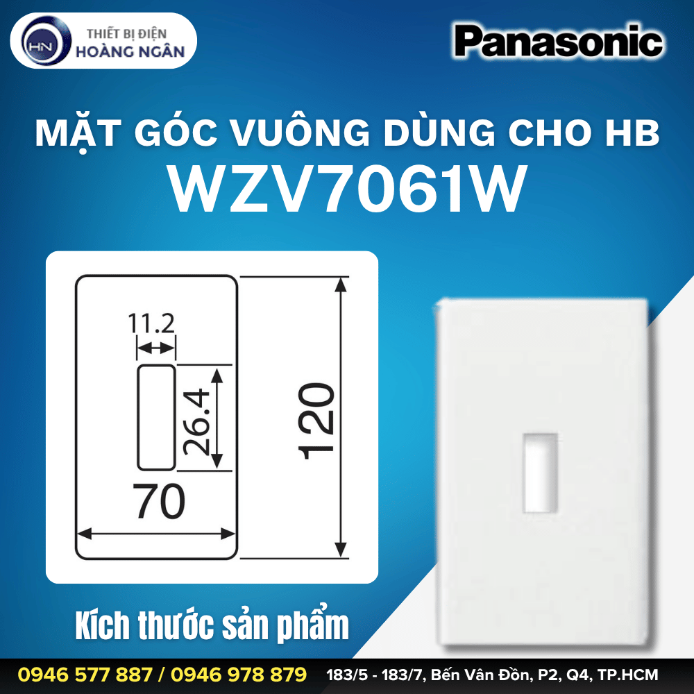 Mặt Góc Vuông Dùng Cho HB WZV7061W Panasonic