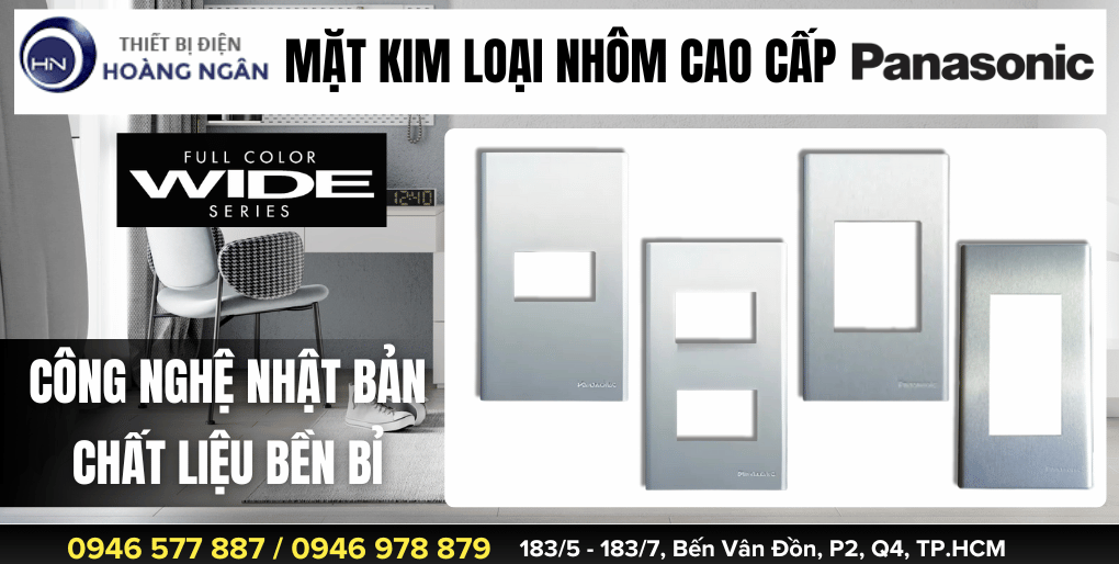 Mặt kim loại nhôm cao cấp Panasonic WIDE Series