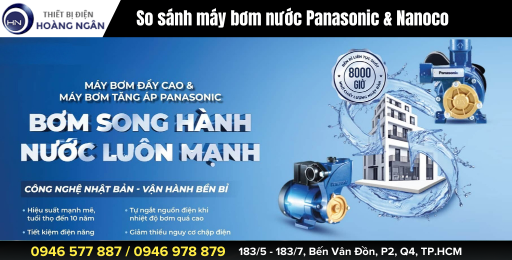 Máy bơm Panasonic công nghệ Nhật Bản