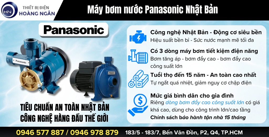 Ưu nhược điểm của máy bơm Panasonic Nhật Bản